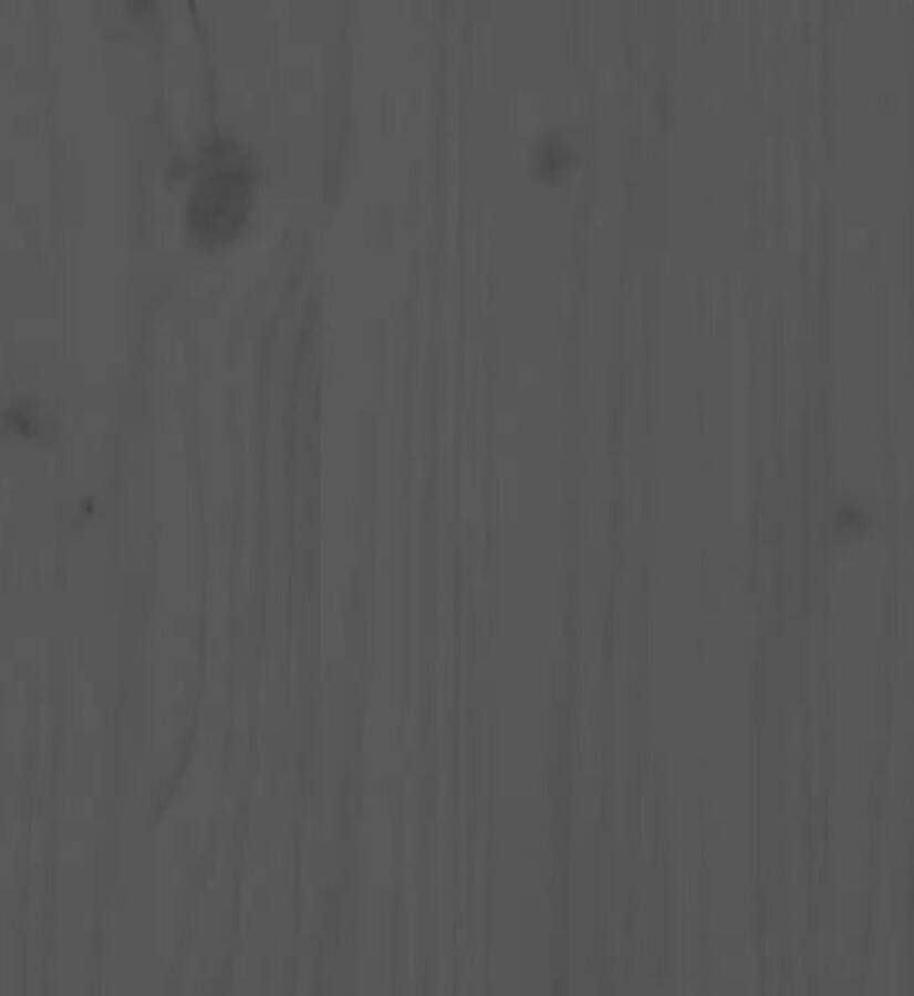 VIDAXL Hoofdbord 103 5x3x81 cm massief grenenhout grijs - Foto 4