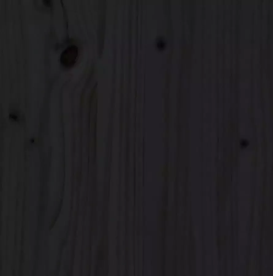 VidaXL Hoofdbord 120x3x80 cm massief grenenhout zwart - Foto 2