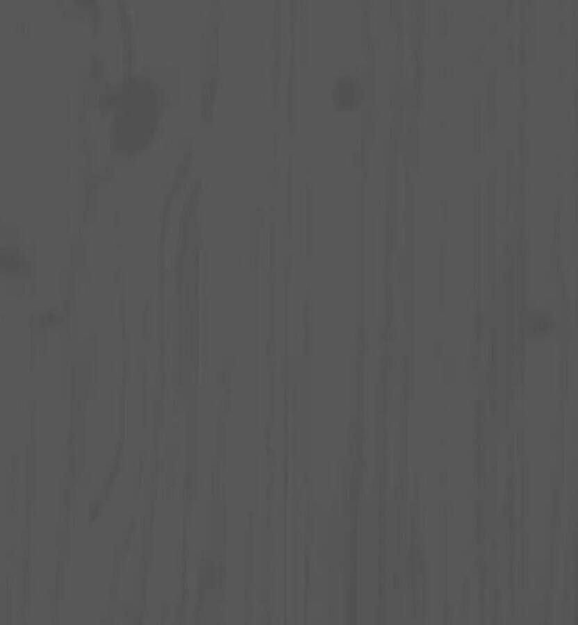VIDAXL Hoofdbord 126x4x104 cm massief grenenhout grijs - Foto 3