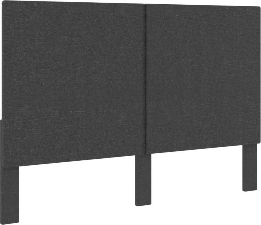 VIDAXL Hoofdbord 140x200 cm stof donkergrijs - Foto 3