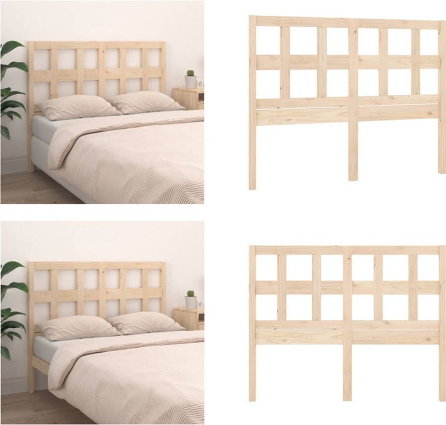 VidaXL Hoofdbord 155-5x4x100 cm massief grenenhout Hoofdbord Hoofdborden Hoofdeinde Houten Hoofdbord