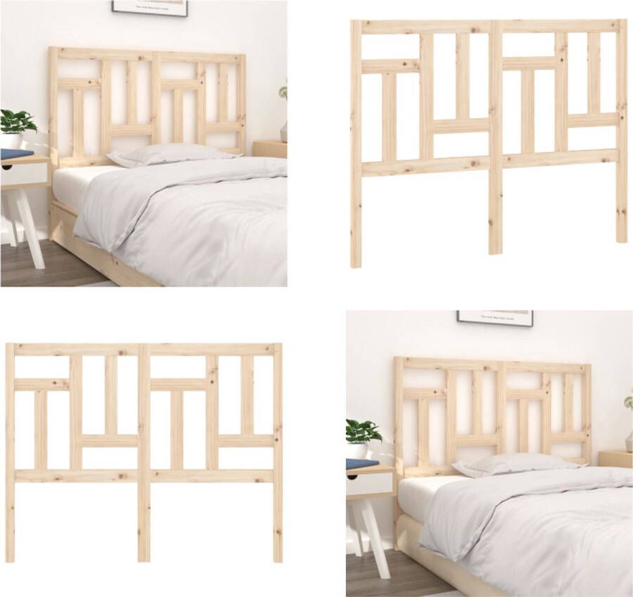 VidaXL Hoofdbord 155-5x4x100 cm massief grenenhout Hoofdbord Hoofdborden Hoofdeinde Houten Hoofdbord