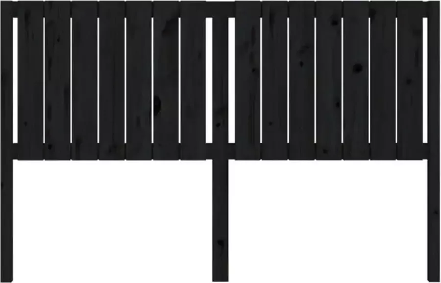 VIDAXL Hoofdbord 155 5x4x100 cm massief grenenhout zwart - Foto 4