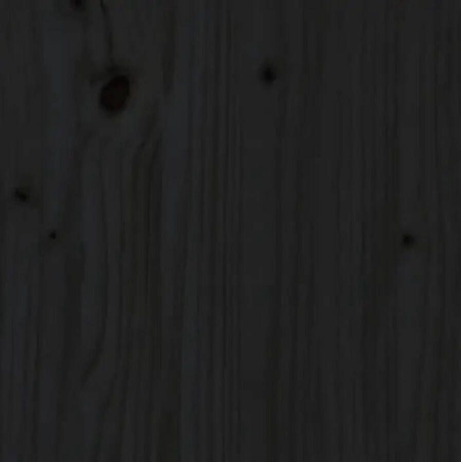 VIDAXL Hoofdbord 166x4x104 cm massief grenenhout zwart - Foto 3