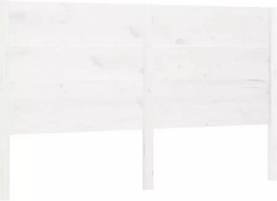VIDAXL Hoofdbord 186x4x100 cm massief grenenhout wit