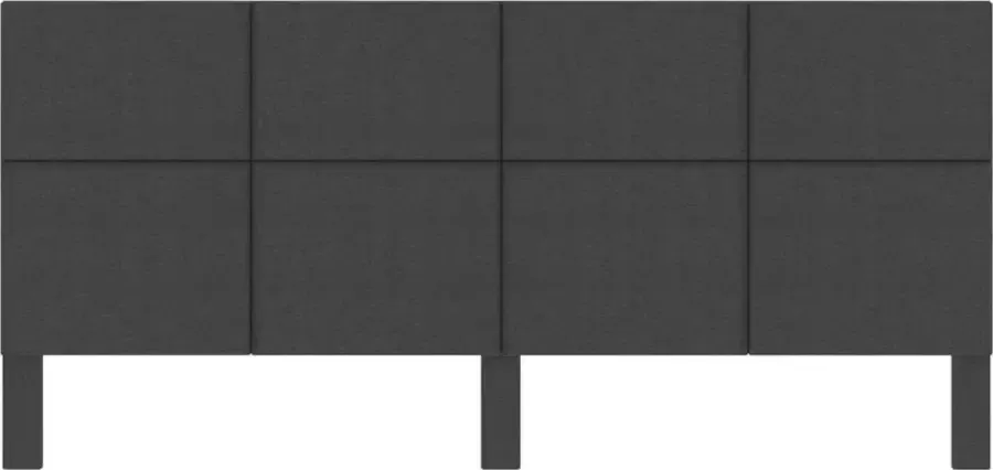 VIDAXL Hoofdbord 200x200 cm stof donkergrijs - Foto 2
