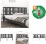 VidaXL Hoofdbord Grenenhout Grijs 205.5 x 4 x 100 cm Rustieke uitstraling Bedonderdeel Inclusief Houtreiniger en verfrisser - Thumbnail 5