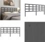 VidaXL Hoofdbord 205-5x4x100 cm massief grenenhout grijs Hoofdbord Hoofdborden Hoofdeinde Houten Hoofdbord - Thumbnail 2