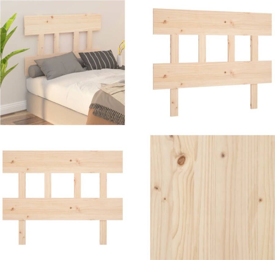 VidaXL Hoofdbord 78-5x3x81 cm massief grenenhout Hoofdbord Hoofdborden Hoofdeinde Houten Hoofdbord