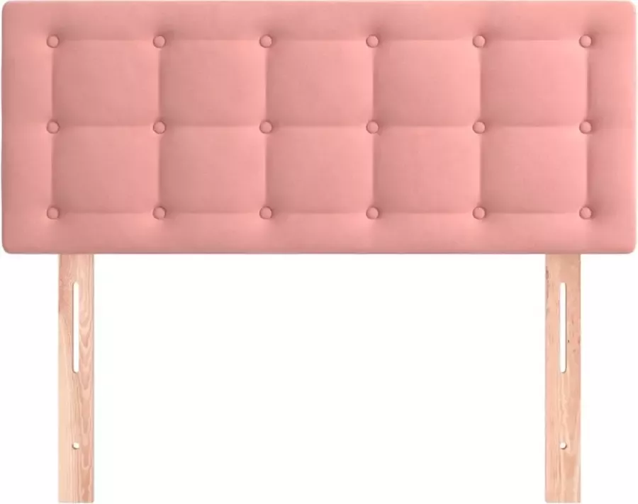VidaXL Hoofdbord 90x5x78 88 cm fluweel roze - Foto 3