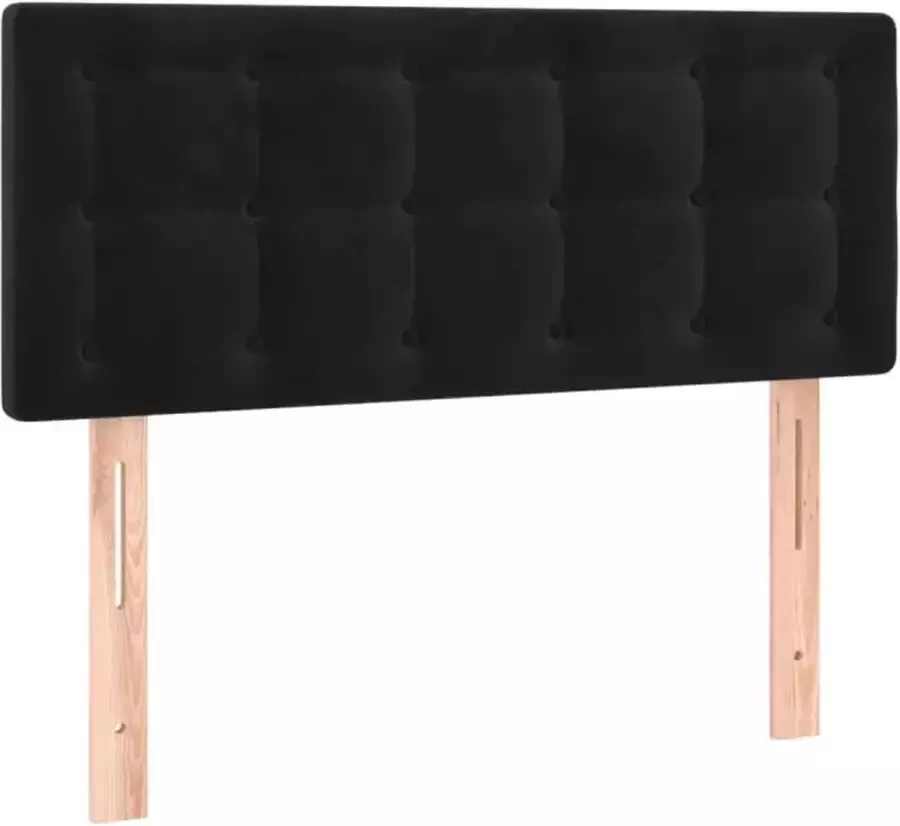 VidaXL Hoofdbord 90x5x78 88 cm fluweel zwart - Foto 3