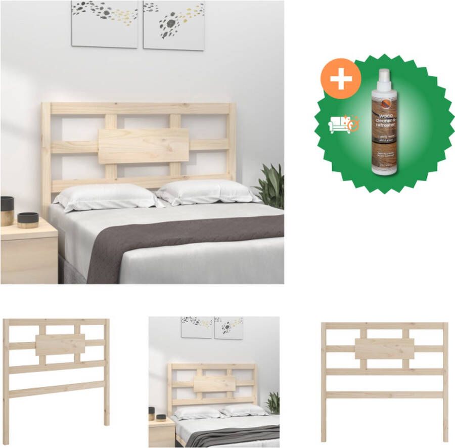 VidaXL Hoofdbord 95-5x4x100 cm massief grenenhout Bedonderdeel Inclusief Houtreiniger en verfrisser - Foto 4