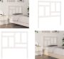 VidaXL Hoofdbord 95-5x4x100 cm massief grenenhout wit Hoofdbord Hoofdborden Hoofdeinde Houten Hoofdbord - Thumbnail 4