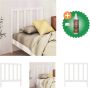 VidaXL Hoofdbord 95x4x100 cm massief grenenhout wit Bedonderdeel Inclusief Houtreiniger en verfrisser - Thumbnail 1