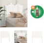 VidaXL Hoofdbord 96x4x110 cm massief grenenhout wit Bedonderdeel Inclusief Houtreiniger en verfrisser - Thumbnail 1