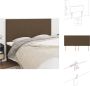 VidaXL Hoofdbord Bed 200x118 cm Donkerbruin Verstelbare hoogte Bedonderdeel - Thumbnail 3