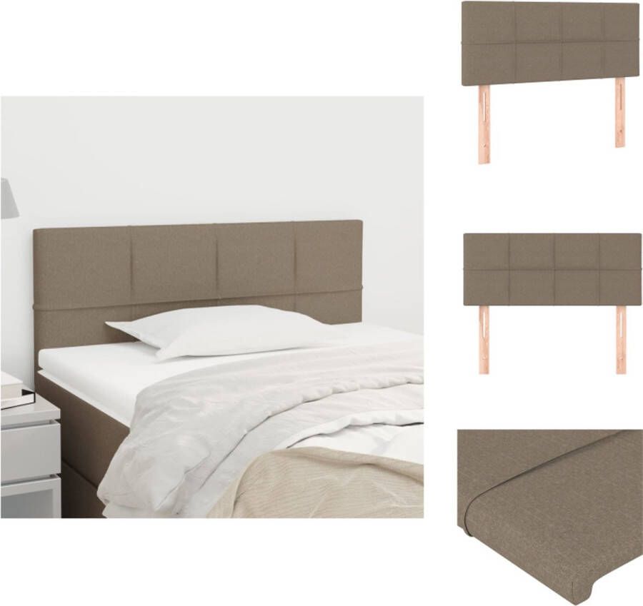 vidaXL Hoofdbord Bedombouw 90x5x78 88 Taupe Stof Bedonderdeel