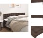 VidaXL Hoofdbord Bruin Kunstleer 200x5x78 88cm Klassiek ontwerp duurzaam en comfortabel Bedonderdeel - Thumbnail 1