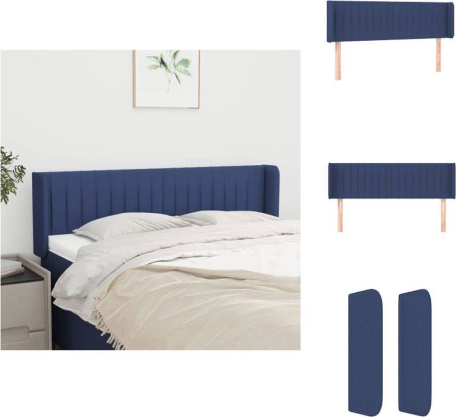VidaXL Hoofdbord Classic Blue 147 x 16 x 78 88 cm Duurzaam Comfortabel Bedonderdeel