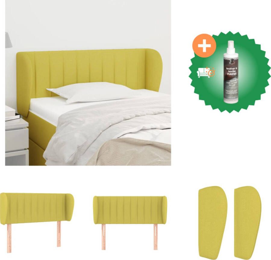 VidaXL Hoofdbord Classic Green 103 x 23 x 78 88 cm Duurzaam materiaal Bedonderdeel Inclusief Reiniger