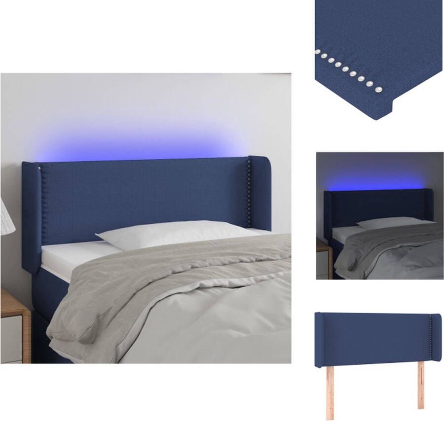 VidaXL Hoofdbord Classic Hoofdeinde Blauw 83x16x78 88cm USB Bedonderdeel