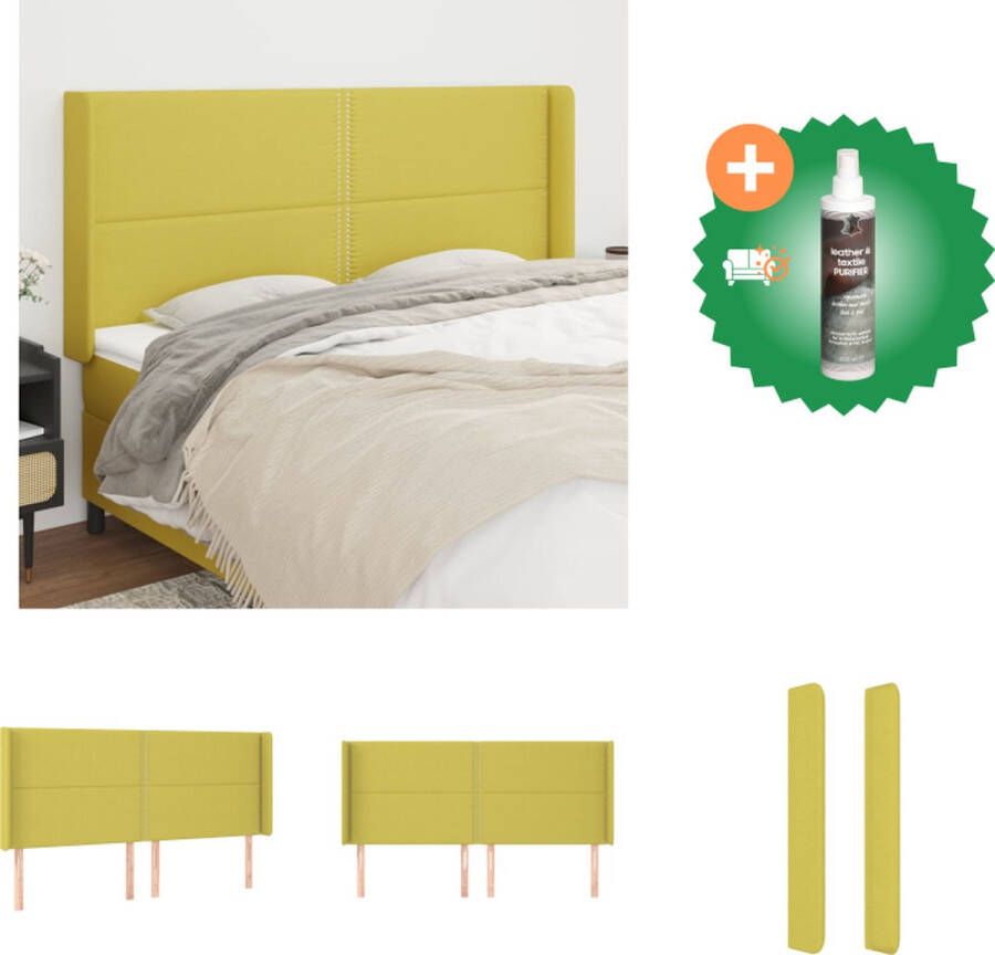 VidaXL Hoofdbord Hoofdeind en 2x rand 163 x 16 x 118 128 cm Duurzaam en comfortabel Bedonderdeel Inclusief Reiniger