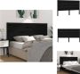 VidaXL Hoofdbord Houten Hoofdeinde Bedaccessoires 166 x 4 x 100 cm Zwart Bedonderdeel - Thumbnail 1