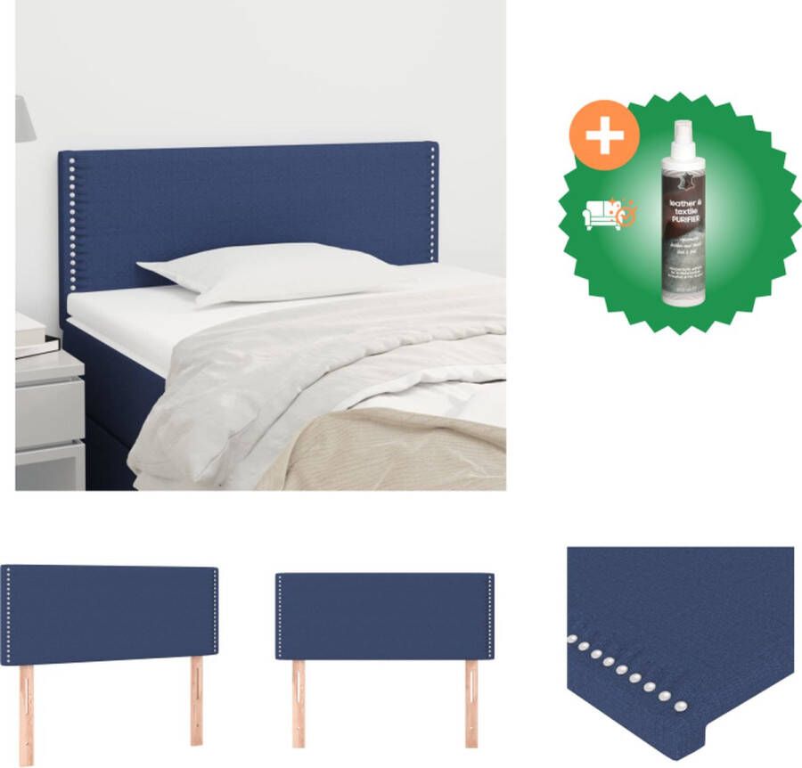 VidaXL Hoofdbord Klassiek Bedombouw 90x5x78 88 Blauw Bedonderdeel Inclusief Reiniger