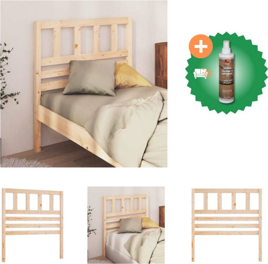 VidaXL Houten Hoofdeinde Trendy Design Hoofdbord Zonder Hoofdeinde 96 x 4 x 100 cm (B x D x H) Bedonderdeel Inclusief Houtreiniger en verfrisser - Foto 5