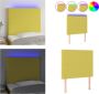 VidaXL Hoofdbord LED 100x5x118 128 cm stof groen Hoofdbord Hoofdborden Hoofdeinde Houten Hoofdbord - Thumbnail 1