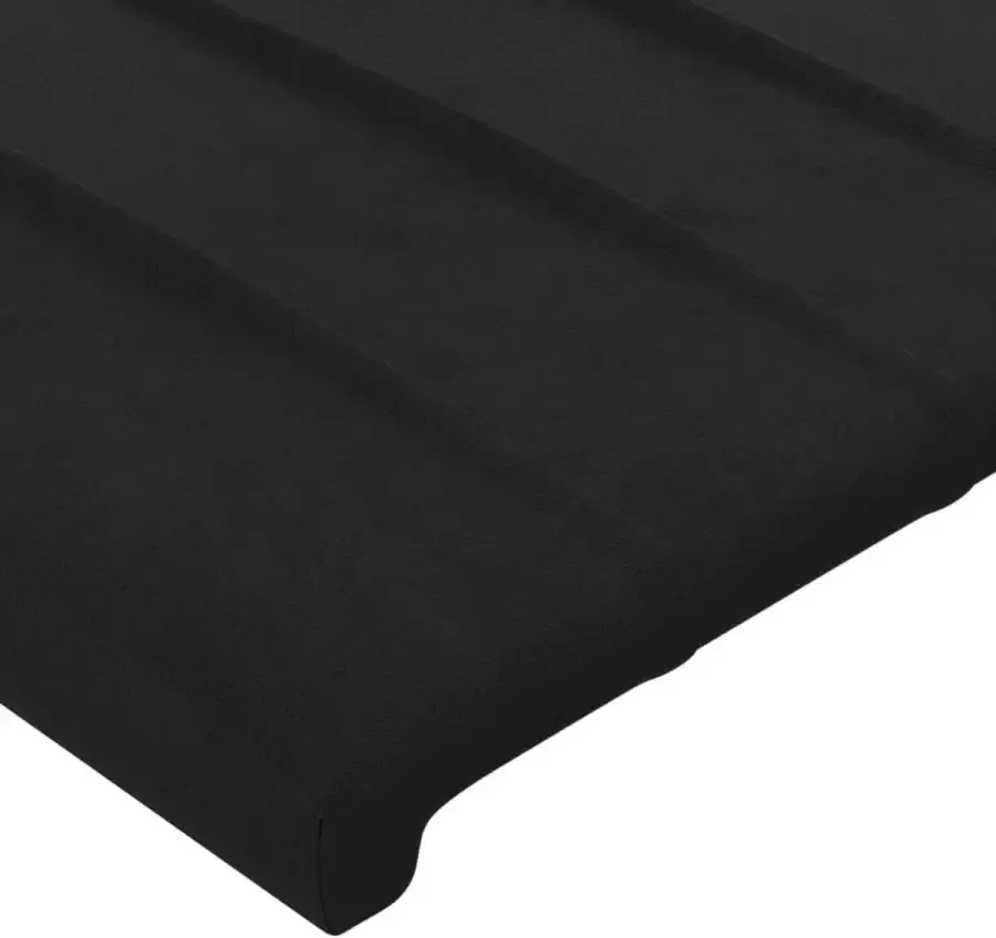 VIDAXL Hoofdbord LED 147x16x118 128 cm fluweel zwart - Foto 3