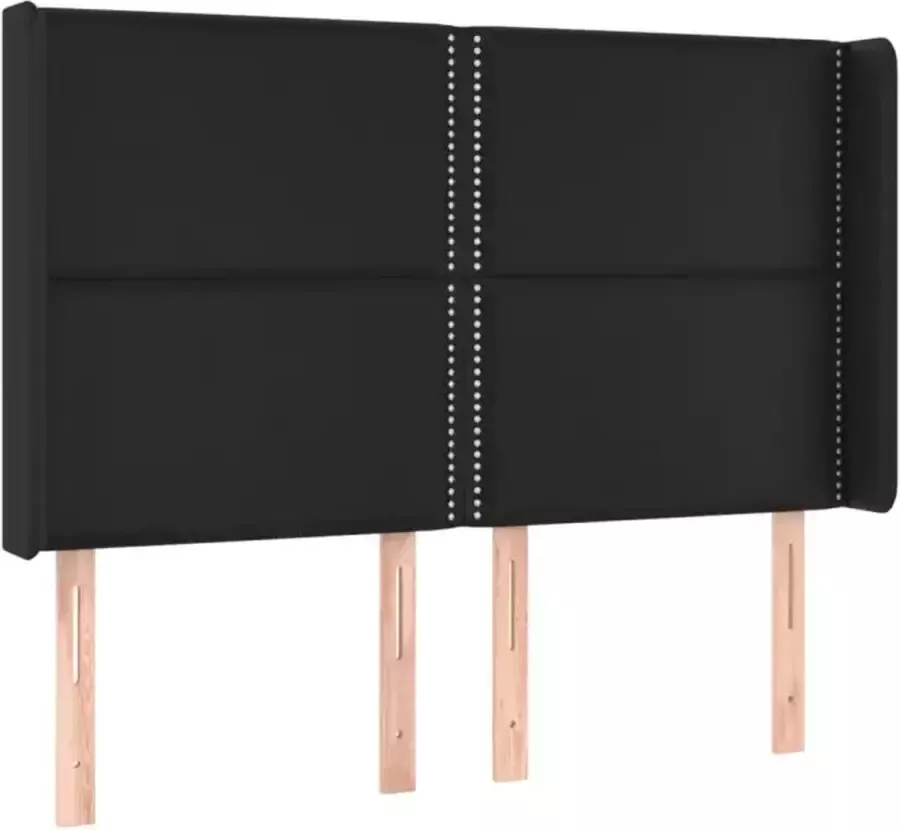 VIDAXL Hoofdbord LED 147x16x118 128 cm kunstleer zwart - Foto 2