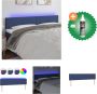 VidaXL Verstelbaar LED Hoofdbord Blauw 200 x 5 x 78 88 cm Duurzaam materiaal Kleurrijke LED-verlichting Bedonderdeel Inclusief Reiniger - Thumbnail 1