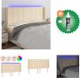 VidaXL Hoofdbord LED 203 x 16 x 118 128 cm Comfortabele ondersteuning Bedonderdeel Inclusief Reiniger - Thumbnail 2