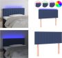 VidaXL Hoofdbord LED 90x5x78 88 cm stof blauw Hoofdbord Hoofdborden Hoofdeinde Houten Hoofdbord - Thumbnail 3