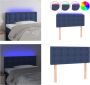 VidaXL Hoofdbord LED 90x5x78 88 cm stof blauw Hoofdbord Hoofdborden Hoofdeinde Houten Hoofdbord - Thumbnail 2