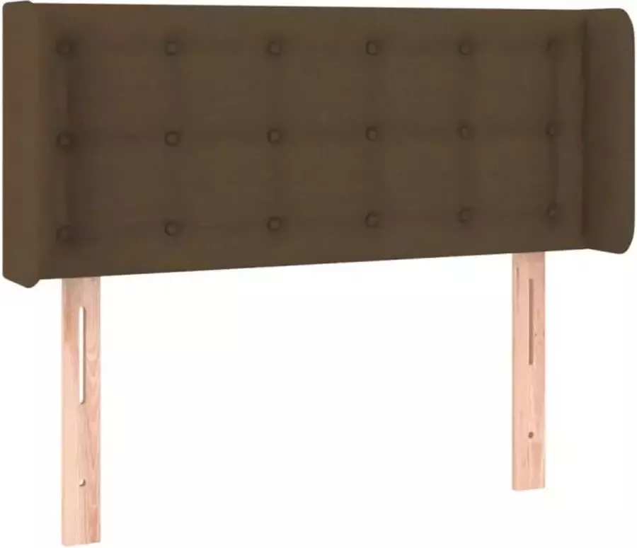 VIDAXL Hoofdbord LED 93x16x78 88 cm stof donkerbruin - Foto 2