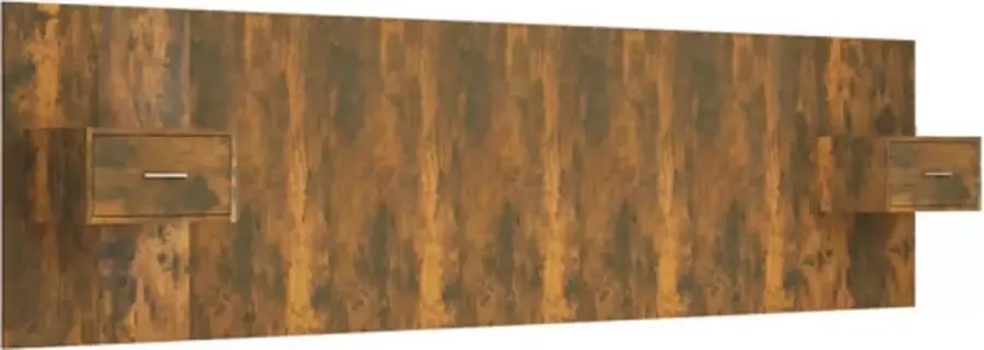 VIDAXL Hoofdbord met kastjes bewerkt hout gerookt eikenkleurig - Foto 2