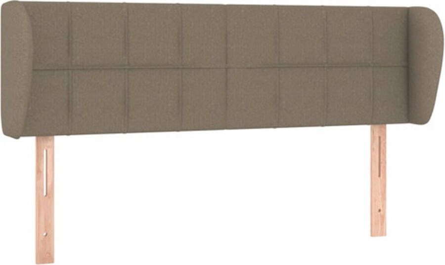 VidaXL Hoofdbord met randen 147x23x78 88 cm stof taupe - Foto 3