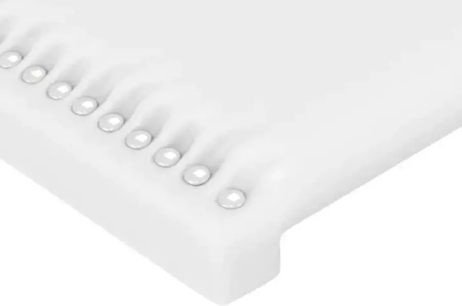 VidaXL Hoofdbord met randen 83x23x78 88 cm kunstleer wit - Foto 5