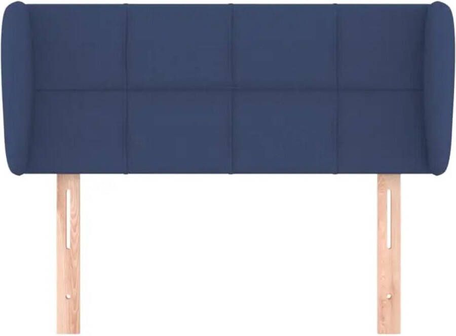 VidaXL Hoofdbord met randen 83x23x78 88 cm stof blauw - Foto 6
