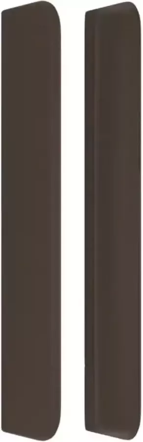 VidaXL Hoofdbord met randen 93x16x118 128 cm kunstleer bruin - Foto 4