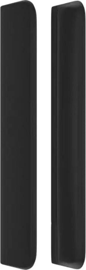 VidaXL Hoofdbord met randen 93x16x118 128 cm kunstleer zwart - Foto 4