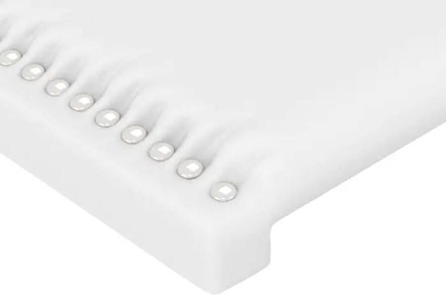 VidaXL Hoofdbord met randen 93x16x78 88 cm kunstleer wit - Foto 7