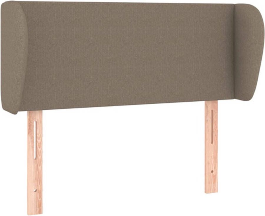 VIDAXL Hoofdbord met randen 93x23x78 88 cm stof taupe - Foto 2