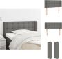 VidaXL Hoofdbord Trendy Donkergrijs 103 x 16 x 78 88 cm Bedonderdeel - Thumbnail 1
