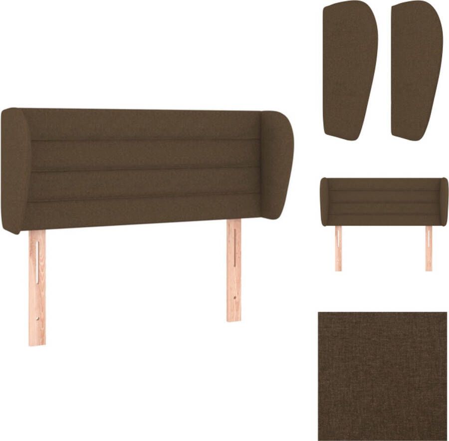 VidaXL Hoofdbord 83x23x78 88 cm Duurzaam donkerbruin hoofdbord met verstelbare hoogte voor comfortabele ondersteuning Bedonderdeel - Foto 2