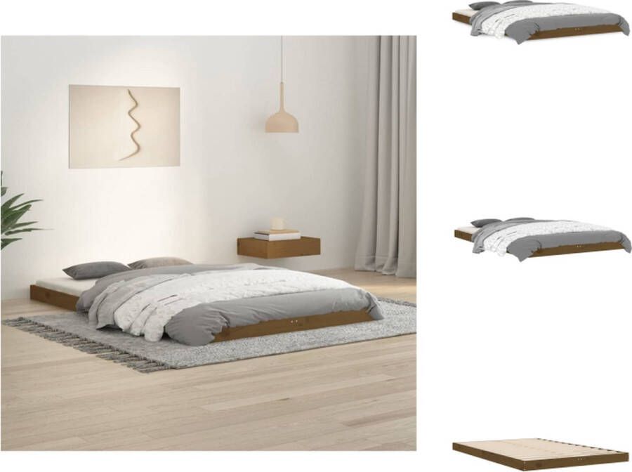 VidaXL Houten Bedframe Bedframes 193.5 x 124 cm Massief grenenhout Bed