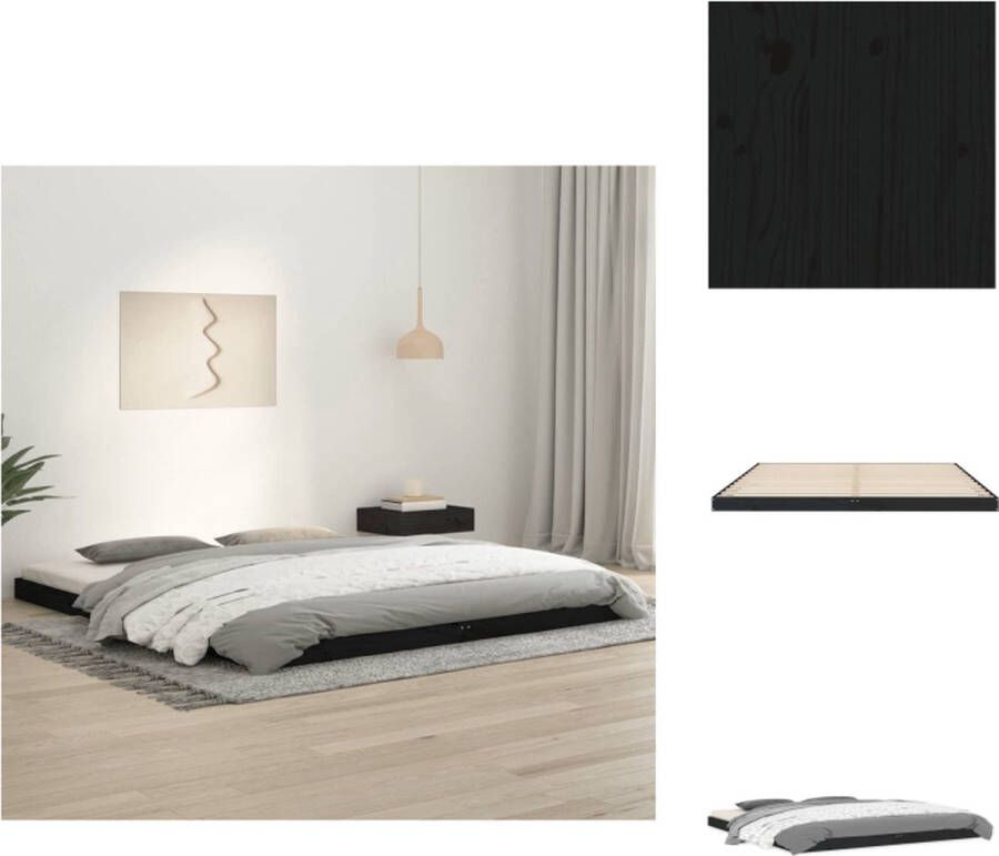 VidaXL Houten Bedframe Massief grenenhout 180 x 200 cm Stabiel en Stevig Bed