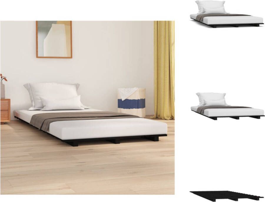 VidaXL Houten bedframe Massief grenenhout 190x75 cm Stabiel stevig Bed